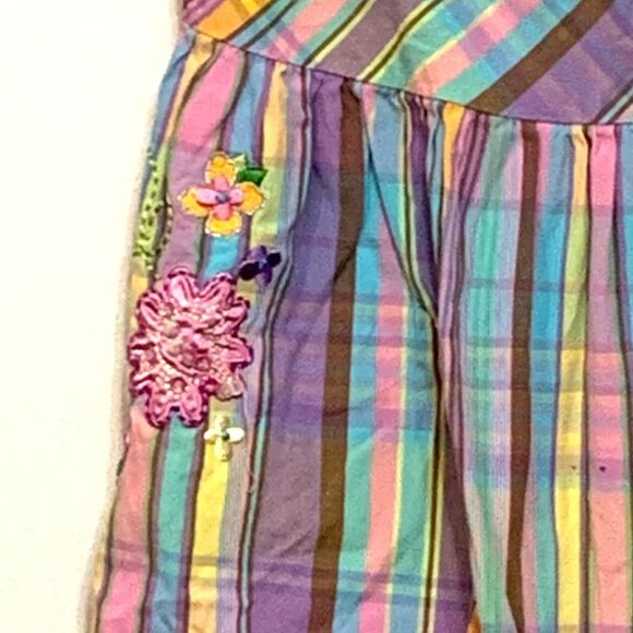 Flapdoodles | Multicolored Girls Striped Summer Sleeveless Casual Tank Dress - Picture 11 of 11